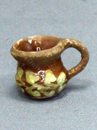 (image for) Miniature Handmade Vine Pattern Jug for Dollhouses