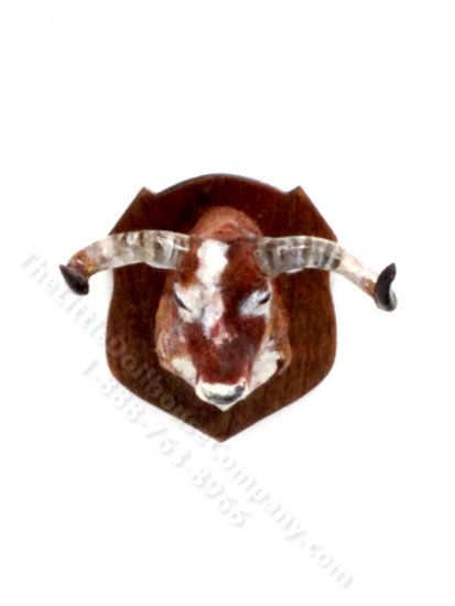 (image for) Miniature Handmade Ox Head for Dollhouses
