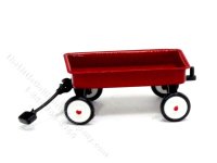 (image for) Half-Scale Miniature Red Tin Wagon