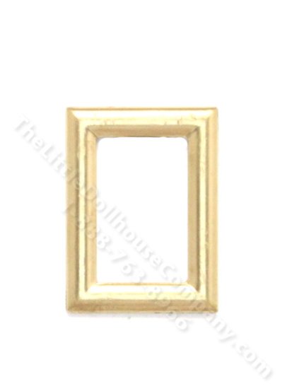 (image for) Miniature Small Plain Gold Rectangular Frame