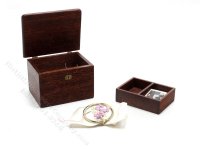 (image for) Miniature Wooden Sewing Box for Dollhouses