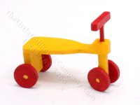 (image for) Miniature Yellow and Red Tricycle for Dollhouses