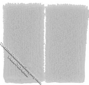 (image for) Miniature White Shaggy Towel Set for Dollhouses (2 towels/pack)