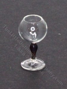 (image for) Miniature Red-Stemmed White Wine Glass by Gerd Felka