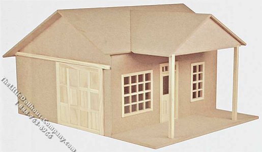 (image for) Miniature Retro Gas Station/General Store/Pub Dollhouse Kit