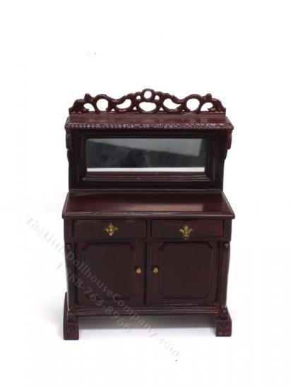 (image for) Miniature Fancy Mahogany Buffet Table