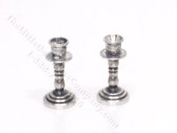(image for) Miniature Sterling Silver Candlesticks for Dollhouses