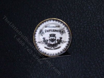 (image for) Miniature Vintage French Plate for Dollhouses