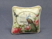 (image for) Miniature Peacock Pillow for Dollhouses