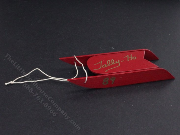 (image for) Miniature Red Sled for Dollhouses