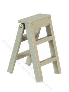 (image for) Miniature Folding Grey Step Ladder for Dollhouses