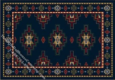 (image for) Dollhouse Scale Model Medium Sized Southwest U.S. Style Rug