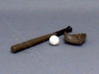 (image for) Miniature Metal Baseball Set for Dollhouses
