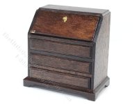 (image for) Miniature Walnut Chippendale Desk for Dollhouses