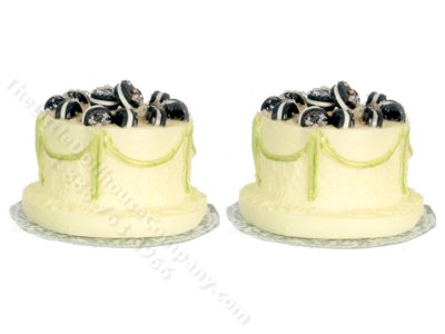 (image for) Miniature Round Cookie Topped Cake for Dollhouses