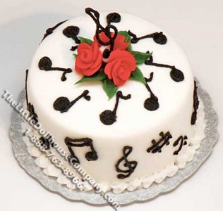 (image for) Dollhouse Scale Model Musical Note Themed Cake