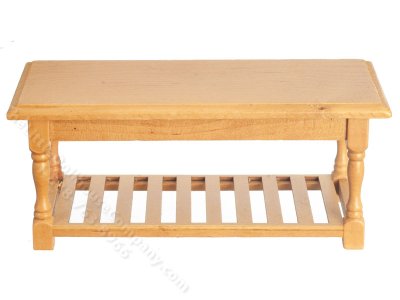 (image for) Miniature Walnut Wooden Table for Dollhouses