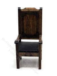 (image for) Miniature Medieval Chair for Dollhouses