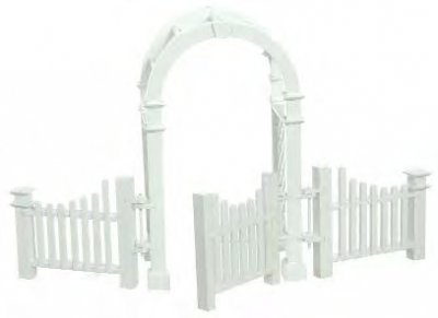 (image for) Arbor with Gate and Fence for Dollhouse Scale Models