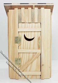 (image for) Miniature Dual Seat Outhouse for Dollhouses