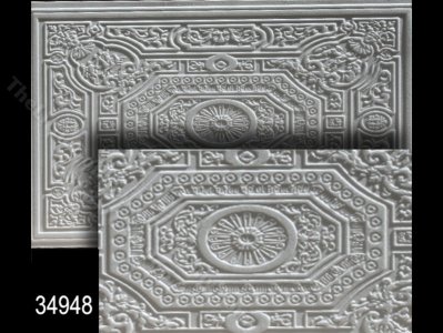 (image for) Miniature Faux Tin Ceiling Panel for Dollhouses