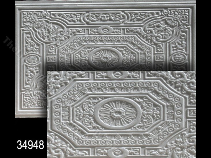(image for) Miniature Faux Tin Ceiling Panel for Dollhouses