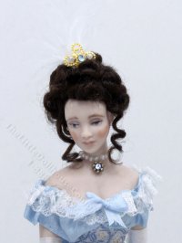 (image for) Lady in a Blue Silk Gown Doll by Carie Lourenco