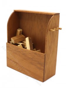 (image for) Miniature Rustic Walnut Firewood Box