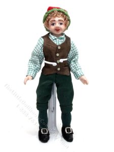 (image for) Porcelain Christmas Elf Doll by Debra Hammond