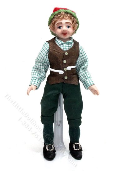 (image for) Porcelain Christmas Elf Doll by Debra Hammond