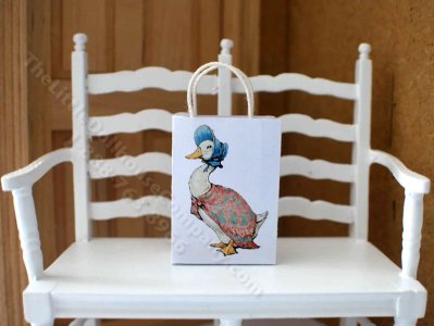 (image for) Miniature Jemima Puddle-Duck Paper Bag for Dollhouses