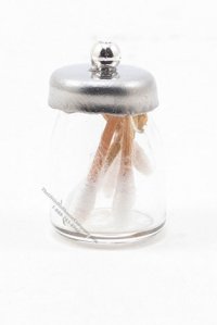 (image for) Miniature Cotton Swabs In Jar For Dollhouses