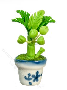 (image for) Miniature Coconut Tree Plant for Dollhouses