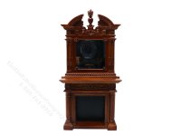 (image for) Miniature Walnut Mirrored Fireplace for Dollhouses