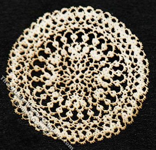 (image for) Miniature Laser Cut Round Doily for Dollhouses