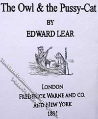 (image for) Miniature Book: 'The Owl and the Pussy-Cat'