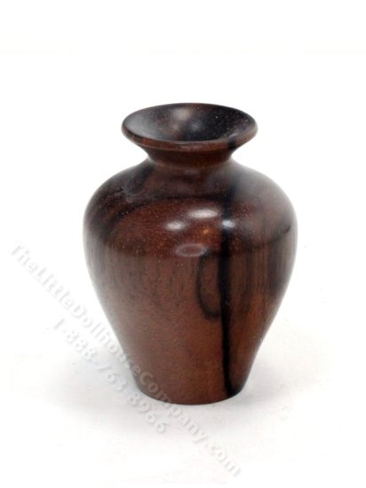 (image for) Handmade Miniature Ebony Wood Vase
