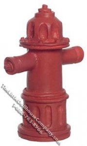 (image for) Dollhouse Scale Model Red Fire Hydrant