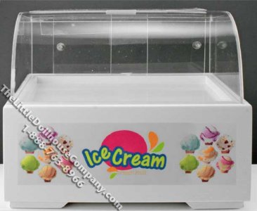 (image for) Miniature Ice Cream Freezer for Dollhouses