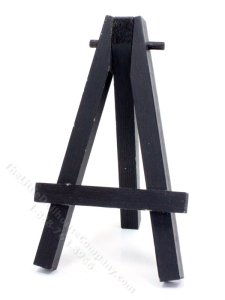 (image for) Miniature Black Easel for Dollhouses