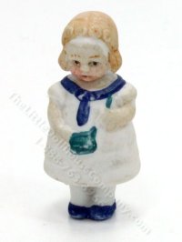 (image for) Miniature Sailor Girl Figurine for Dollhouses