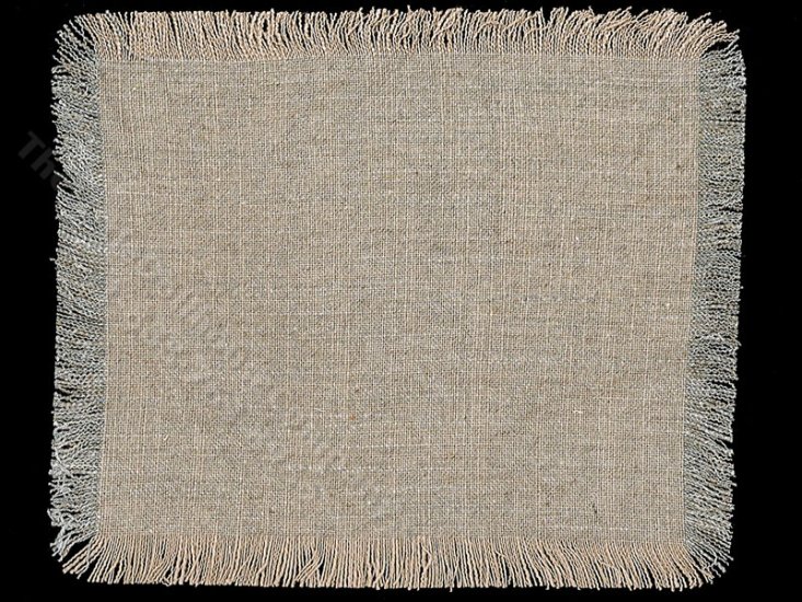 (image for) Miniature Natural Fringe Rug for Dollhouses - Large