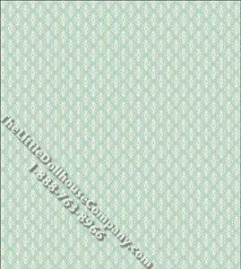 (image for) Aqua Diamonds Pattern Miniature Wallpaper for Dollhouses