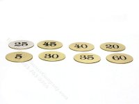 (image for) Dollhouse Miniature Brass Number Plaque