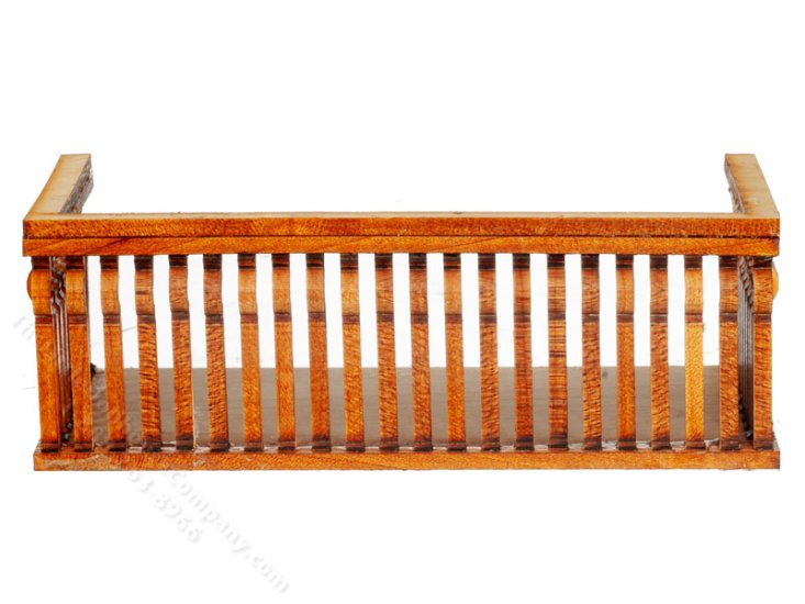 (image for) Miniature Double Square Balcony with B-Curve for Dollhouses