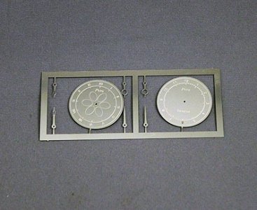(image for) Miniature Two Clock Faces with Hands