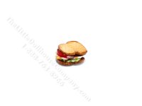 (image for) Miniature Handmade Ham and Cheese Sandwich for Dollhouse