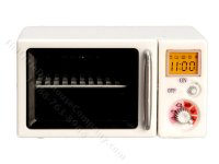 (image for) Miniature Microwave Oven with Light for Dollhouses