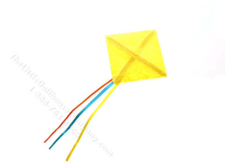 (image for) Miniature Handmade Yellow Kite for Dollhouses