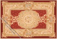 (image for) Miniature French Aubusson Rectangular Rug for Dollhouses